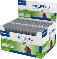 Milpro 16mg/40mg Deworming for Cats (Per Tablet)