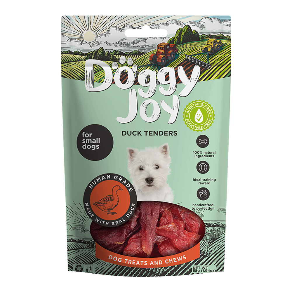 Doggy Joy Duck Tenders Dog Treats 55g