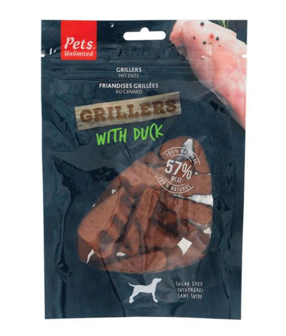 Pets Unlimited Grillers with Duck Treats for Dogs 100g