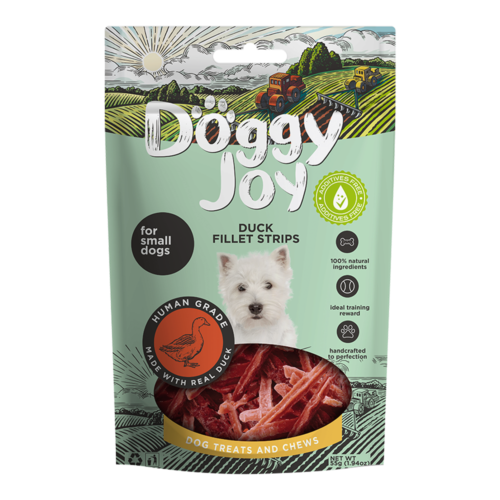 Doggy Joy Duck Fillet Strips Dog Treats 55g