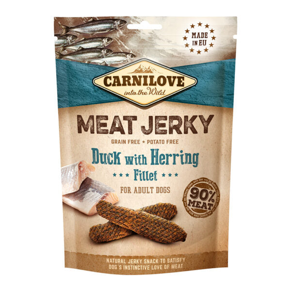 Carnilove Jerky Snack Duck With Herring Fillet Treats for Dogs