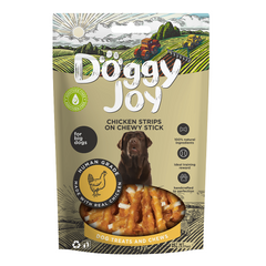 Doggy Joy Chicken Strips On Chewy Stick Dog Treats 90g