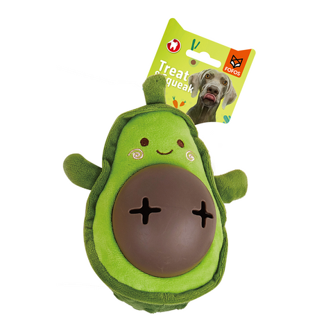 FOFOS Cute Avocado Treat Dispensing Dog Toy
