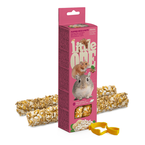 Little One Sticks For Hamsters, Rats, Mice And Gerbils With Puffed Rice And Nuts