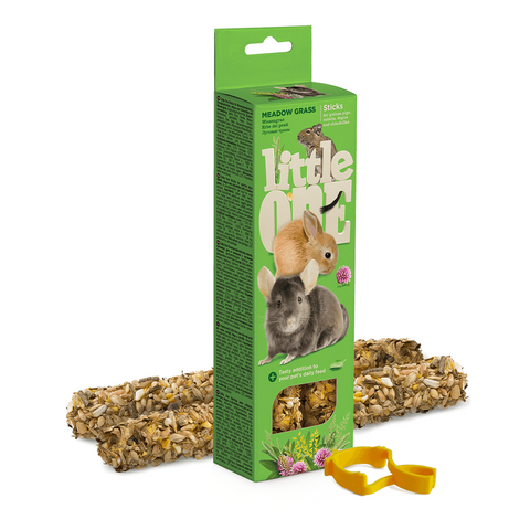 Little One Sticks For Guinea Pigs, Rabbits, Degus And Chinchillas With Meadow Grass