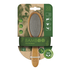 M-PETS Bamboo Ball Pin Brush for Dogs