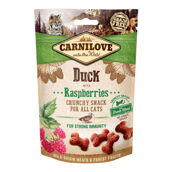 Carnilove Duck With Raspberries Crunchy Snack For Cats