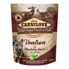Carnilove Venison With Strawberry Leaves For Adult Dogs