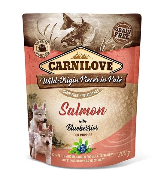 Carnilove Salmon with Blueberries for Puppies Wet Food
