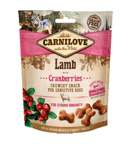Carnilove Lamb with Cranberries Crunchy Snack for Sensitive Dog Treats