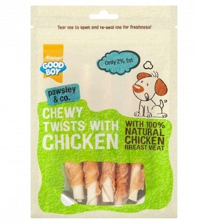 Armitage Good Boy Chewy Chicken Twists Dog Treats