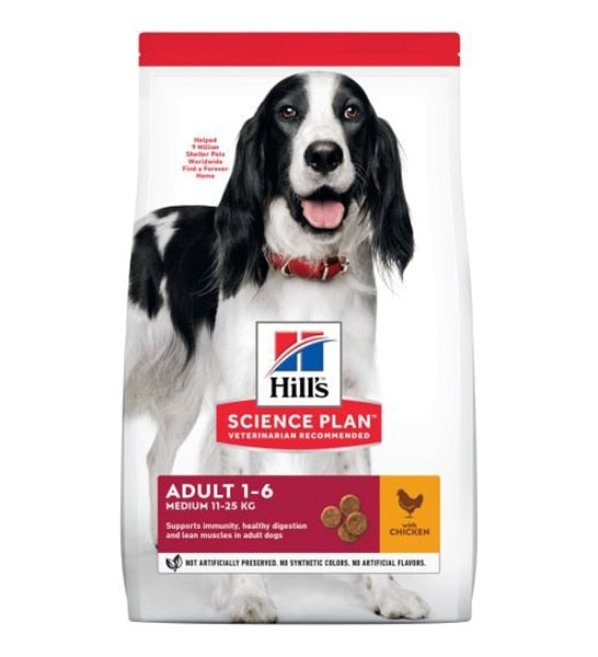 Hills Science Plan Chicken Medium Adult Dog Food