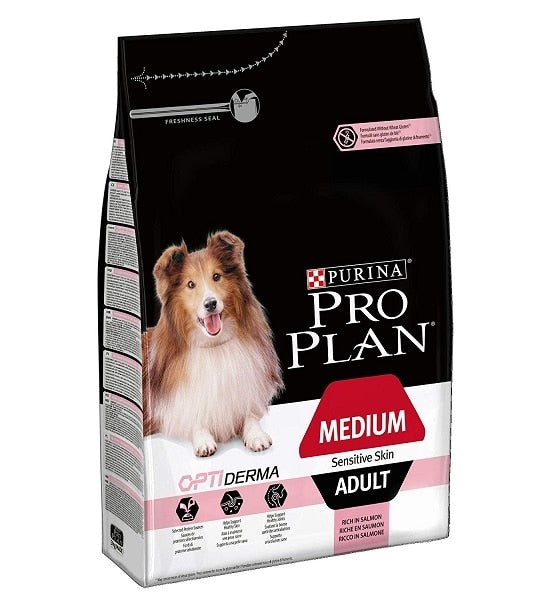 PURINA Pro Plan Optiderma Salmon Medium Sensitive Skin Adult Dry Dog Food